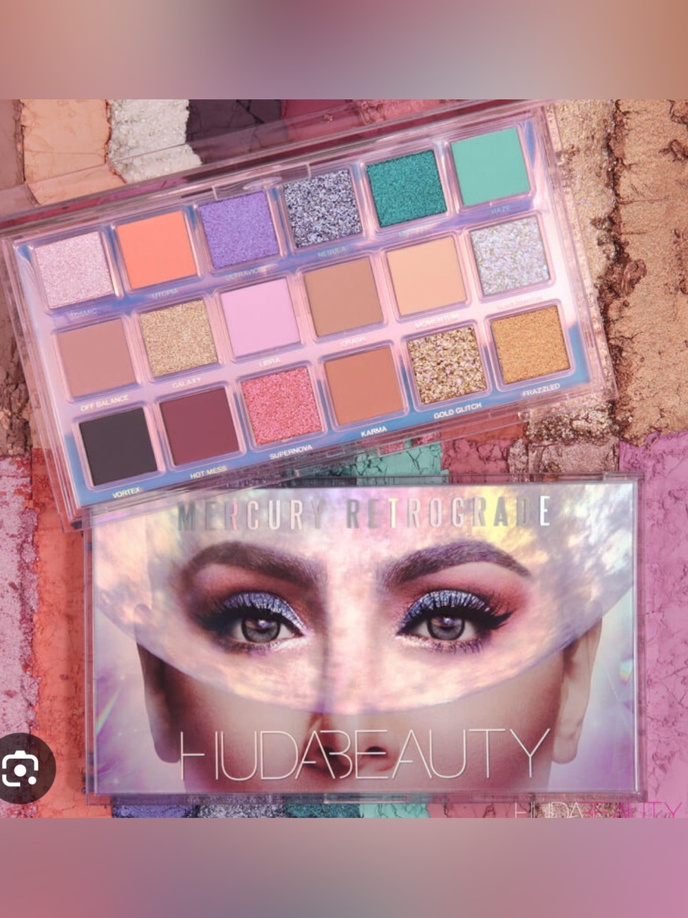 EUC Huda Beauty Mercury Retrograde Eyeshadow Palette